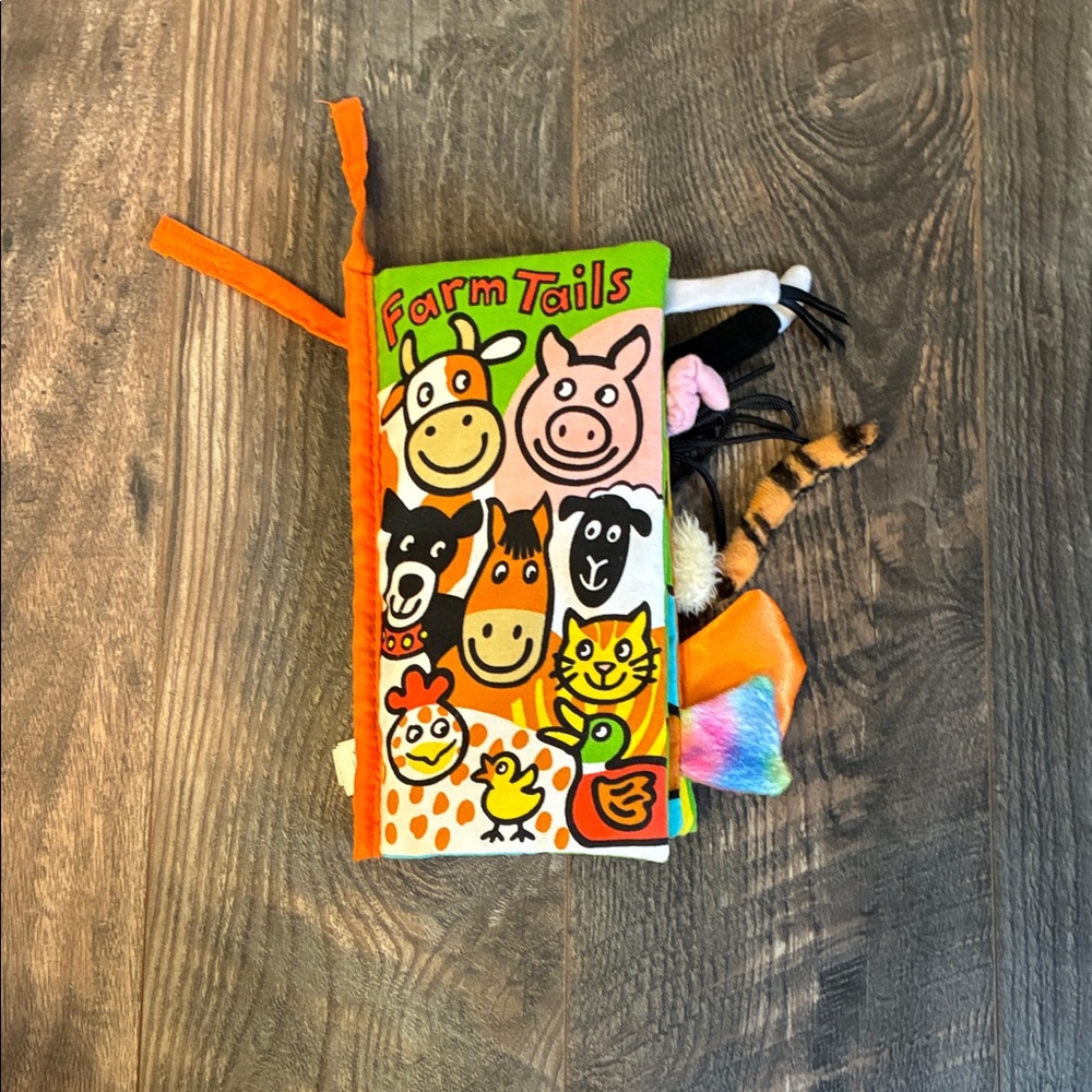 Jellycat: Colorful Farm Tails Soft Book